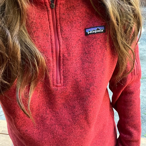 Patagonia 1/4 zip Better Sweater in Red - Picture 12 of 12